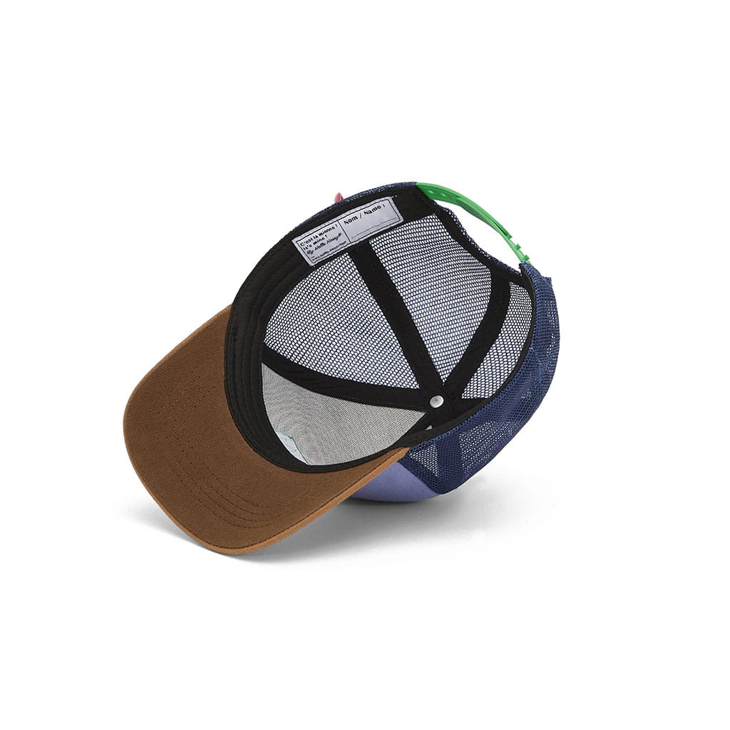 Casquette Trucker Papa – Mini Marine – Hello Hossy. Vue de dessous sur fond blanc