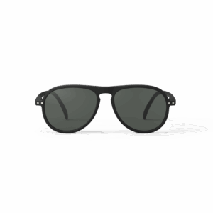 Lunettes de soleil #I - Noir, Izipizi, vues de face sur fond blanc