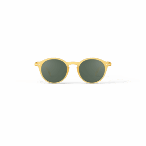 Lunettes de soleil #D - Jaune miel, Izipizi, vues de face sur fond blanc