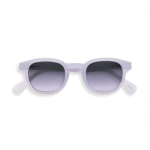 Lunettes de soleil #C - Violet dawn, Izipizi, vues de face sur fond blanc