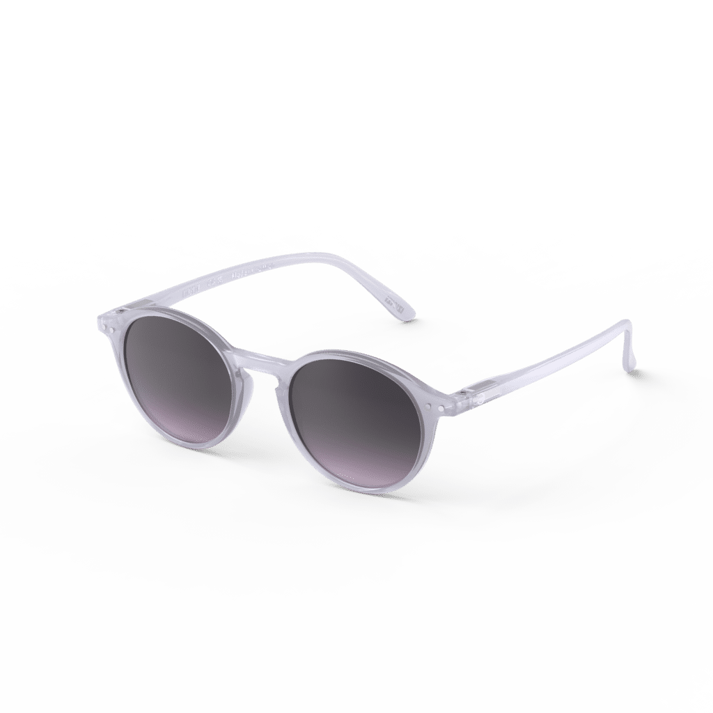 Lunettes de soleil #D - Violet dawn, Izipizi, vues de côté sur fond blanc