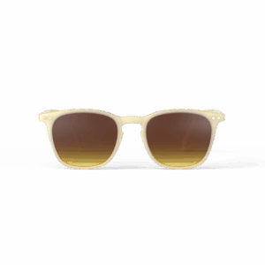 Lunettes de soleil #E - Glossy ivory, Izipizi, vues de face sur fond blanc