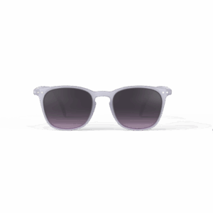 Lunettes de soleil #E - Violet dawn, Izipizi, vues de face sur fond blanc