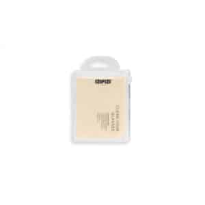 Lingette nettoyante pour lunettes - Crème, Izipizi, vue de face sur fond blanc