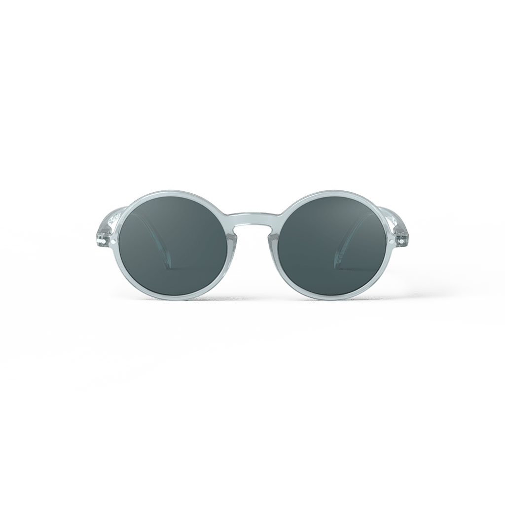 Lunettes de soleil #G - Frozen blue, Izipizi, vues de face sur fond blanc