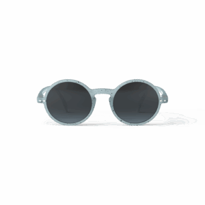 Lunettes de soleil #G - Washed denim, Izipizi, vue de face sur fond blanc