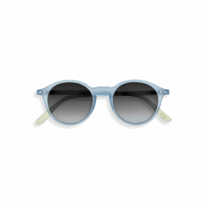 Lunettes de soleil #D - Bleu mirage, Izipizi, vues de face sur fond blanc