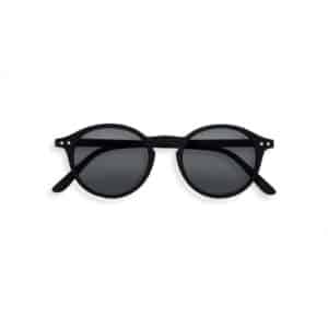 Lunettes de soleil #D - Noir, Izipizi, vue de face sur fond blanc