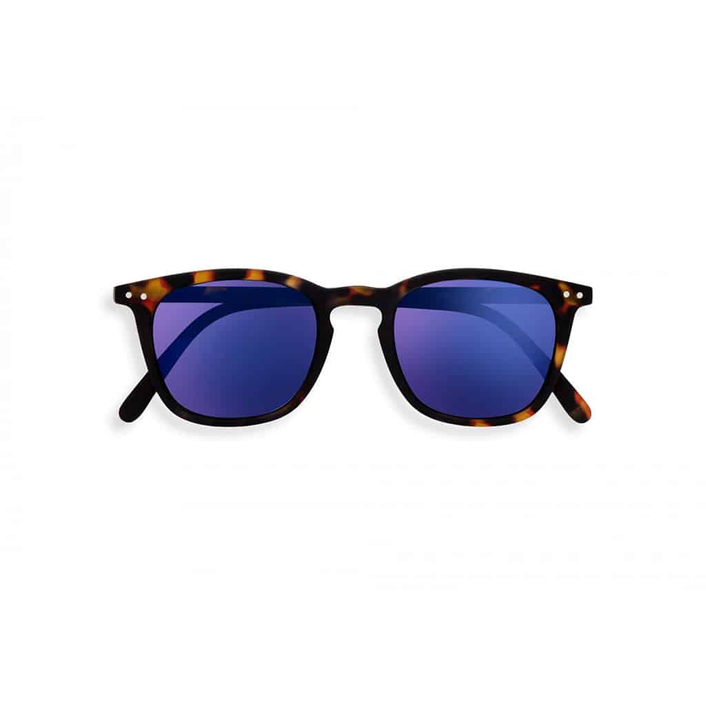 Lunettes de soleil #E - Écailles miroir, Izipizi, vues de face sur fond blanc