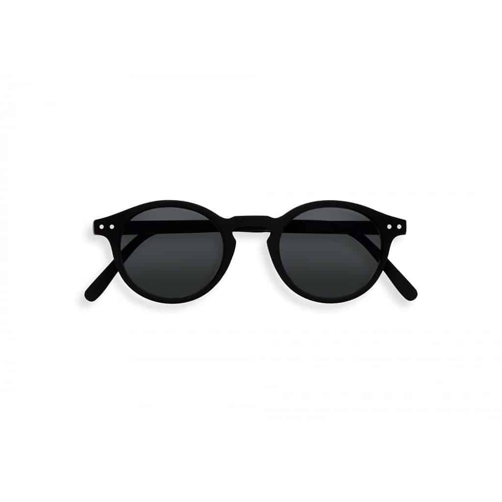 Lunettes de soleil #H - Noir, Izipizi, vues de face sur fond blanc