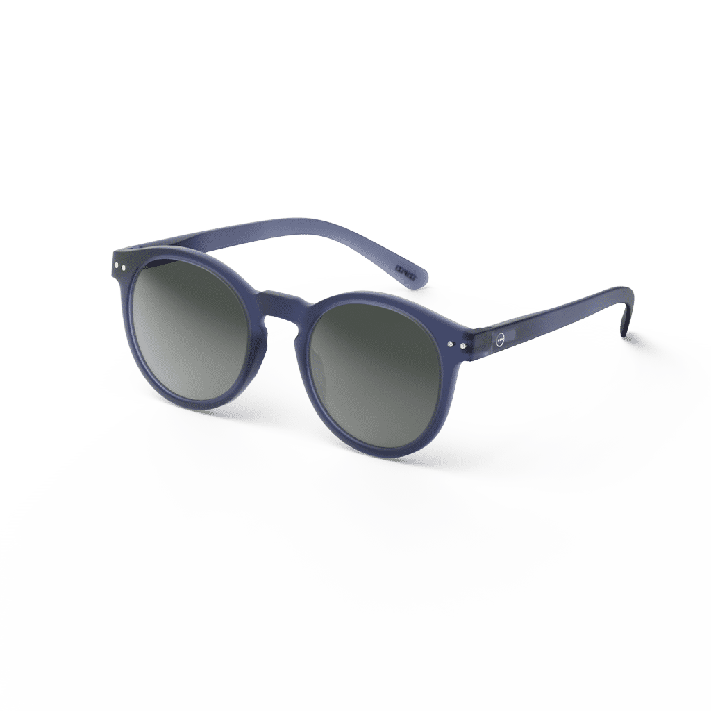 Lunettes de soleil #M - Bleu marine, Izipizi, vues de côté sur fond blanc