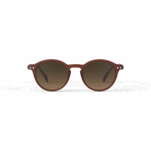Lunettes de soleil #D - Mahogany, Izipizi, vues de face sur fond blanc