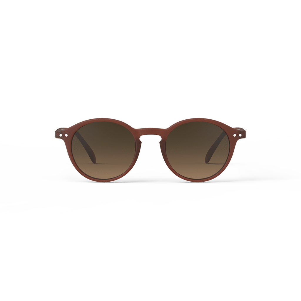 Lunettes de soleil #D - Mahogany, Izipizi, vues de face sur fond blanc