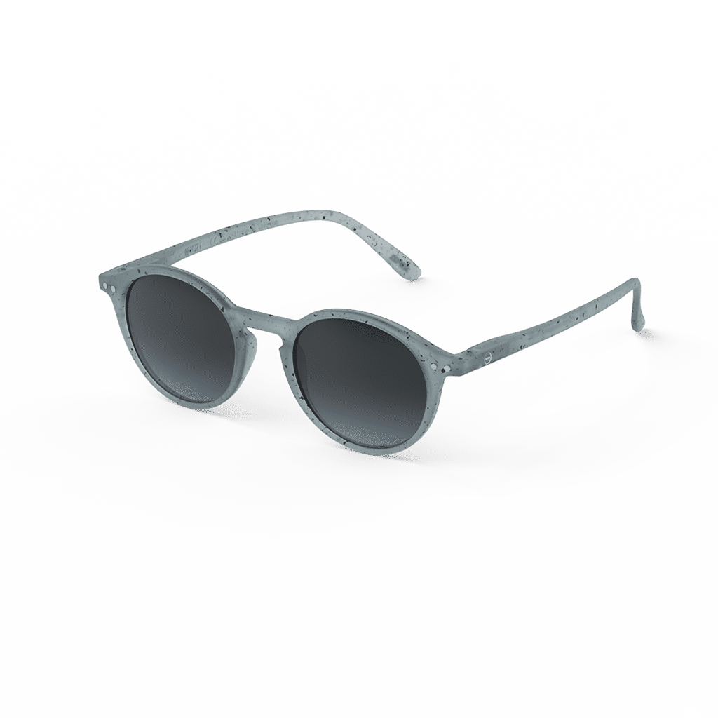 Lunettes de soleil #D - Washed denim, Izipizi, vues de côté sur fond blanc