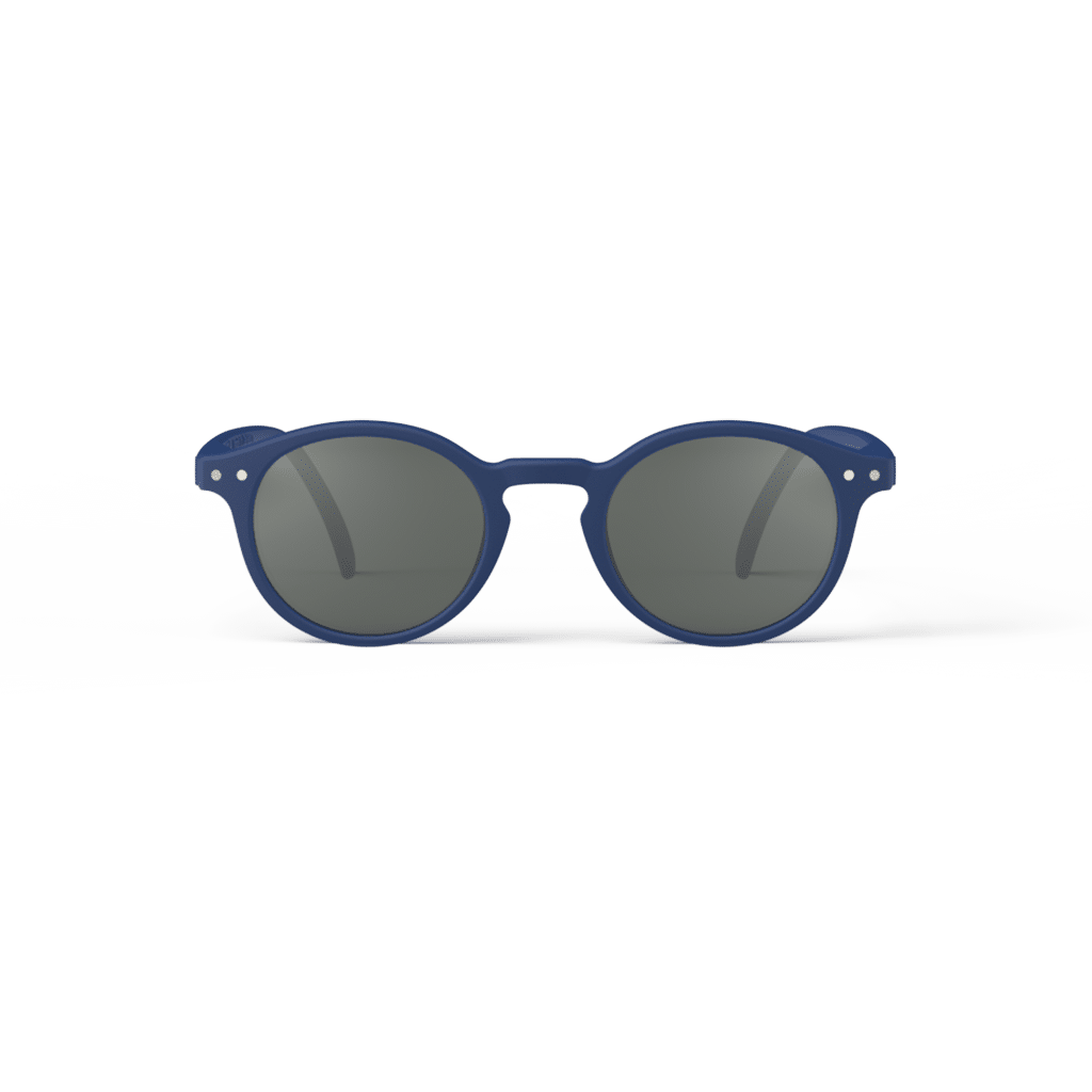 Lunettes de soleil #H - Bleu marine, Izipizi, vue de face sur fond blanc