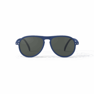 Lunettes de soleil #I - Bleu marine, Izipizi, vues de face sur fond blanc