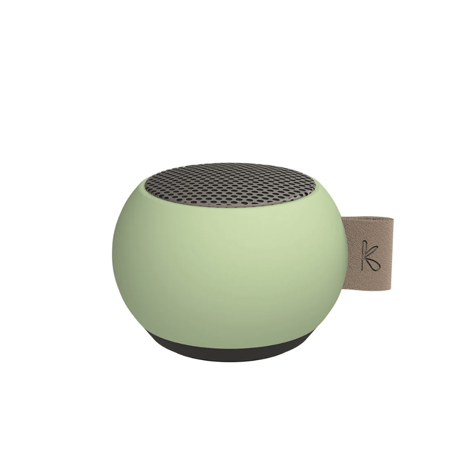 Enceinte aGO Mini olive Kreafunk : Son Puissant dans un Format Compact - Vue de face sur fond blanc