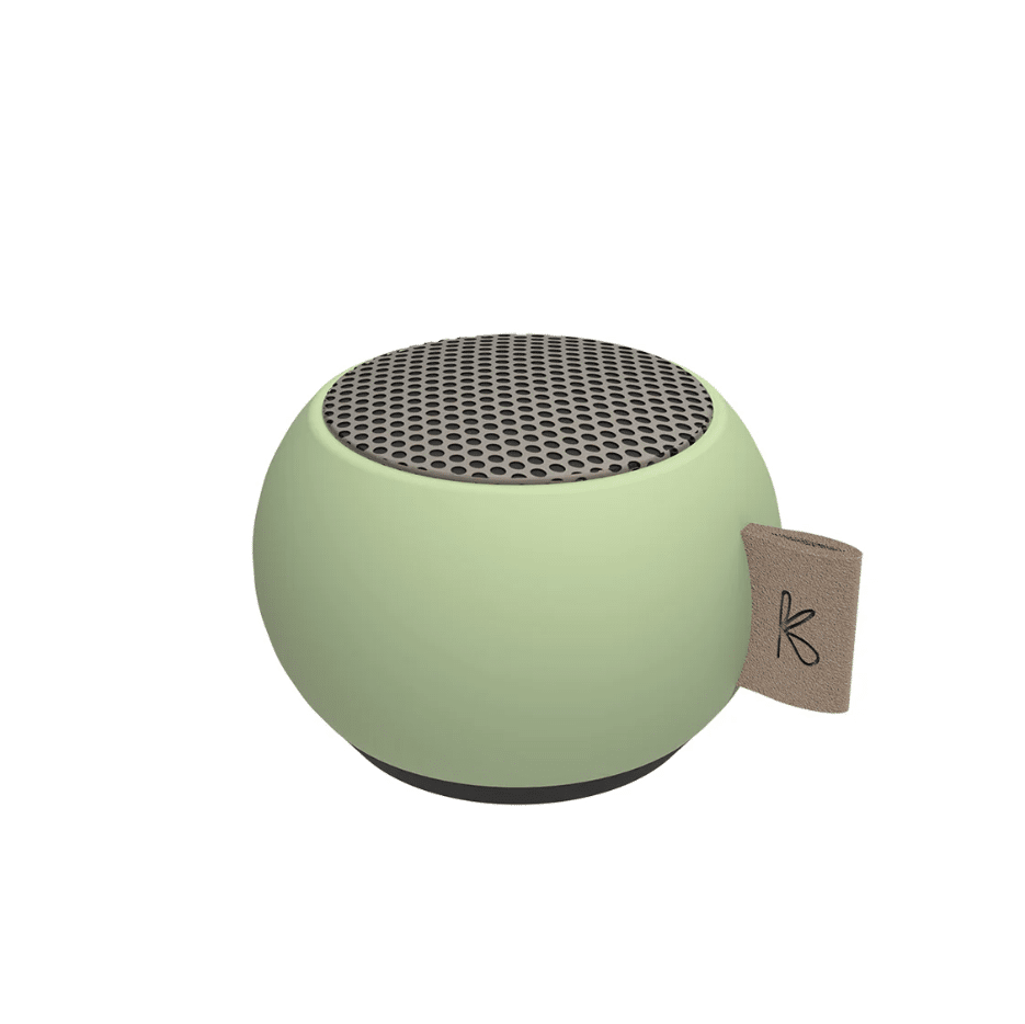 Enceinte aGO Mini olive Kreafunk : Son Puissant dans un Format Compact - Vue de face sur fond blanc