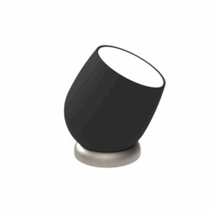 Lampe Beam – Noir – Kreafunk - Vue de côté sur fond blanc