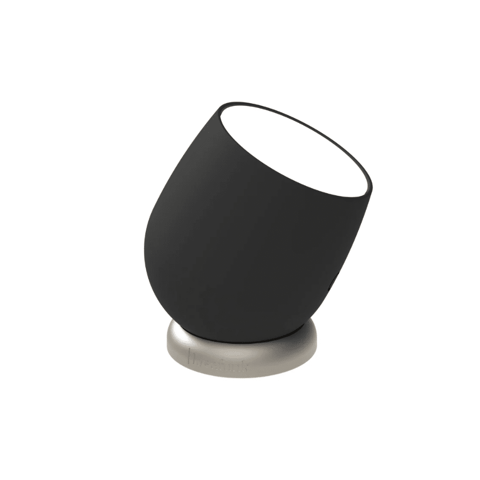 Lampe Beam – Noir – Kreafunk - Vue de côté sur fond blanc