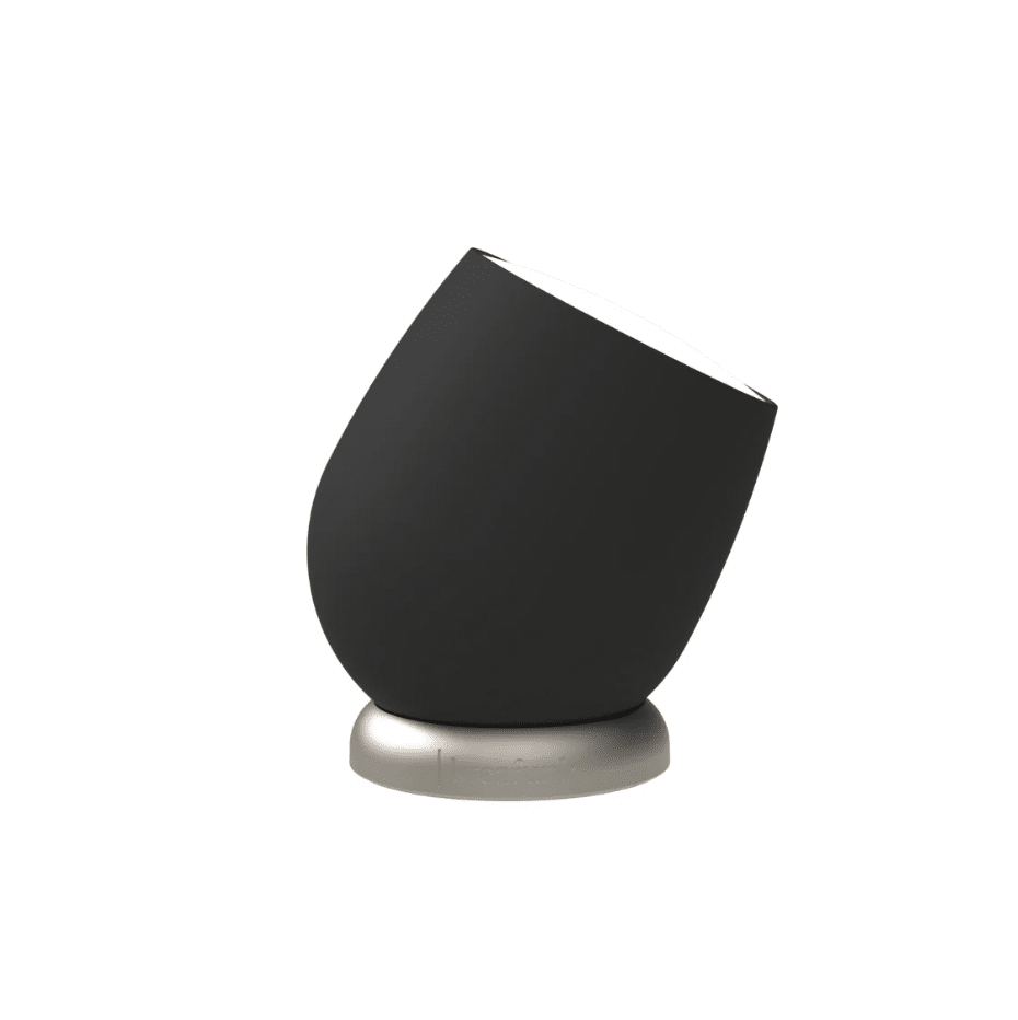 Lampe Beam – Noir – Kreafunk - Vue de côté sur fond blanc