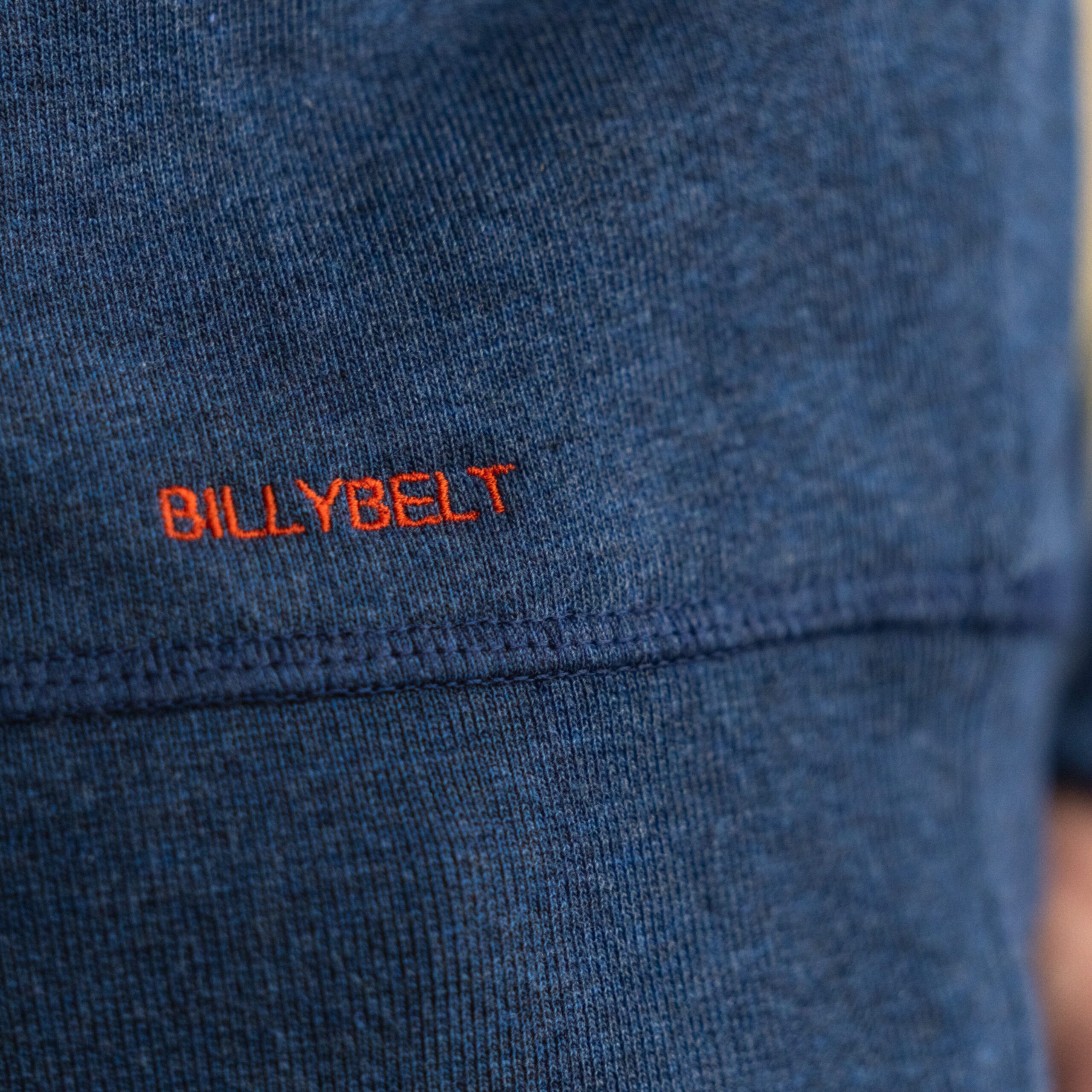 Sweatshirt Backpacker Marine – 100 % coton biologique – Billybelt - Zoom