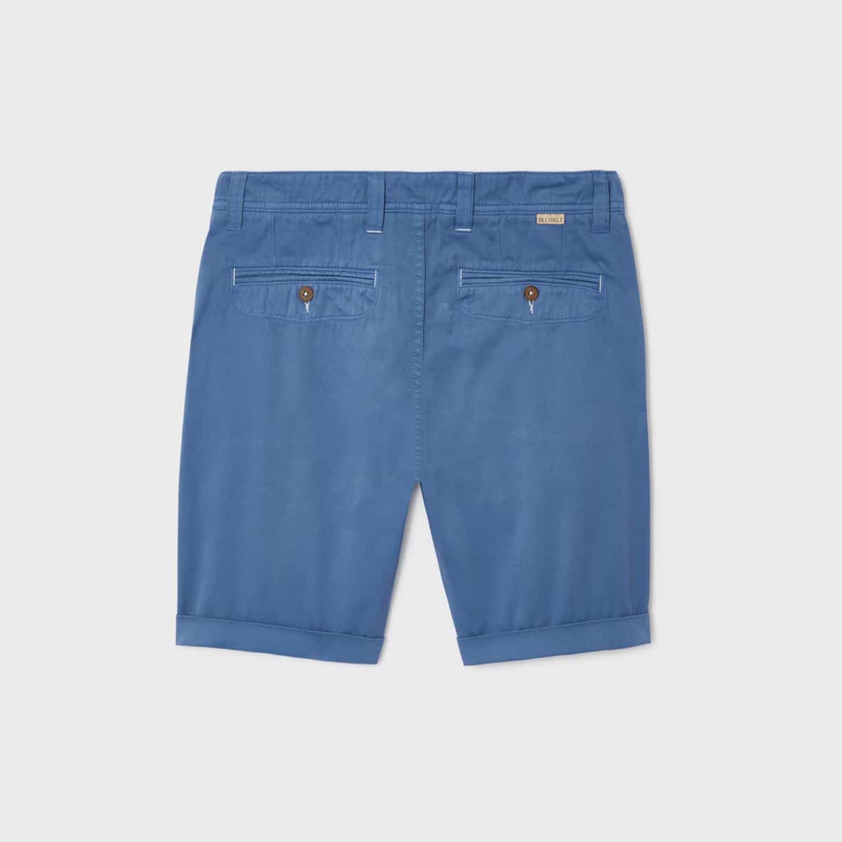 short 100% coton biologique First horizon bleu - Billybelt - Vu de dos sur fond blanc
