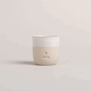 Tasse à expresso "Papa" – Eulenschnitt - Vue de face sur fond blanc