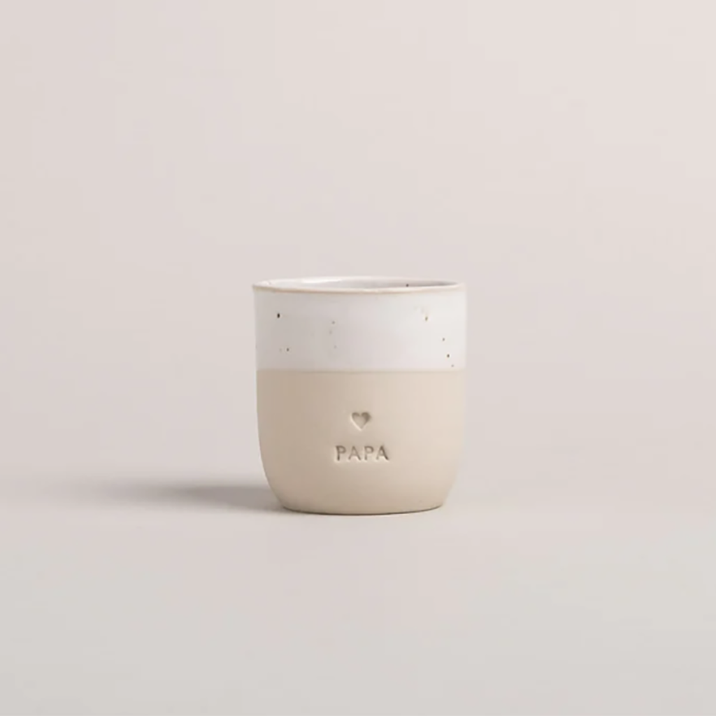 Tasse à expresso "Papa" – Eulenschnitt - Vue de face sur fond blanc