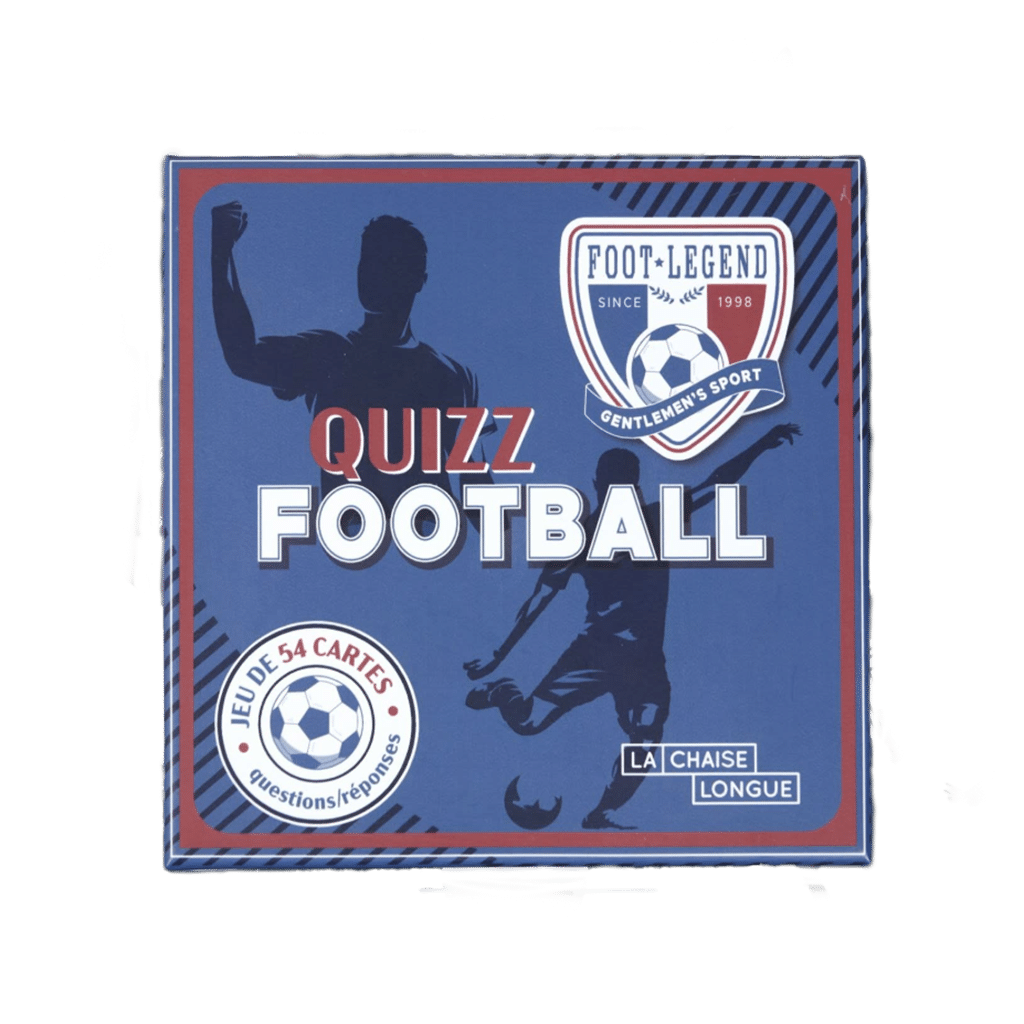 Jeu de Quizz Football – La Chaise Longue - Vu de face sur fond blanc