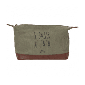 Trousse de toilette "Le bazar de papa" – La Chaise Longue - Vue de faces sur fond blanc