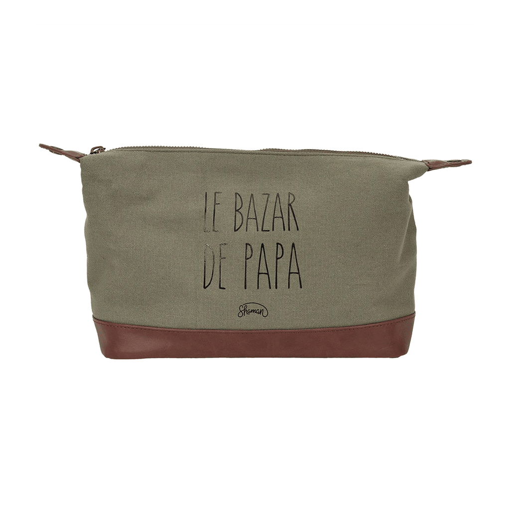 Trousse de toilette "Le bazar de papa" – La Chaise Longue - Vue de faces sur fond blanc