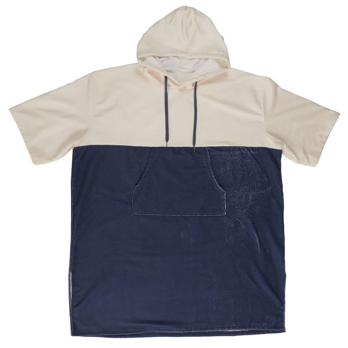 Poncho Surfing Namaste – La Chaise Longue - Vu de face sur fond blanc