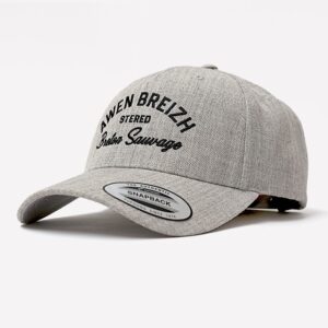 Casquette Awen Breizh - Gris chiné - Stered - Vue de côté sur fond blanc