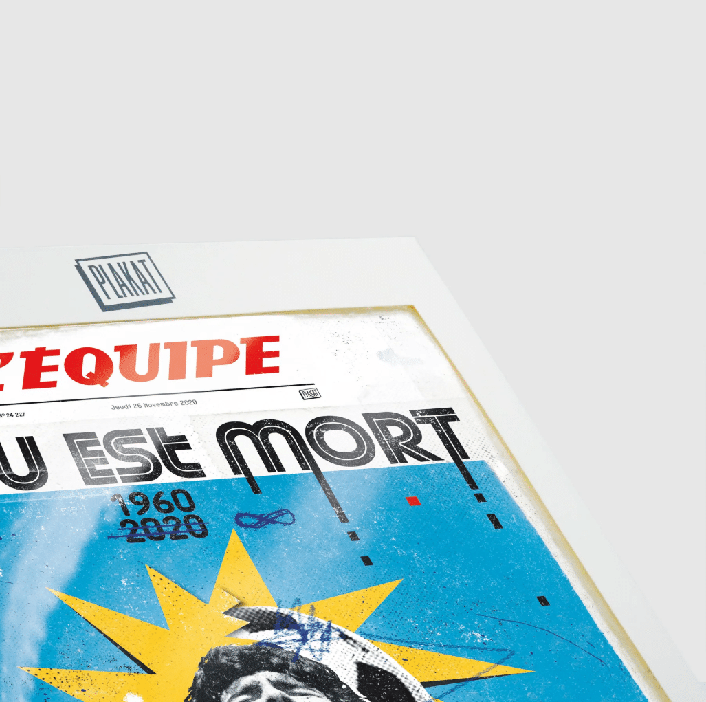 Affiche - L'équipe - Foot Maradona - Plakat - zoom.