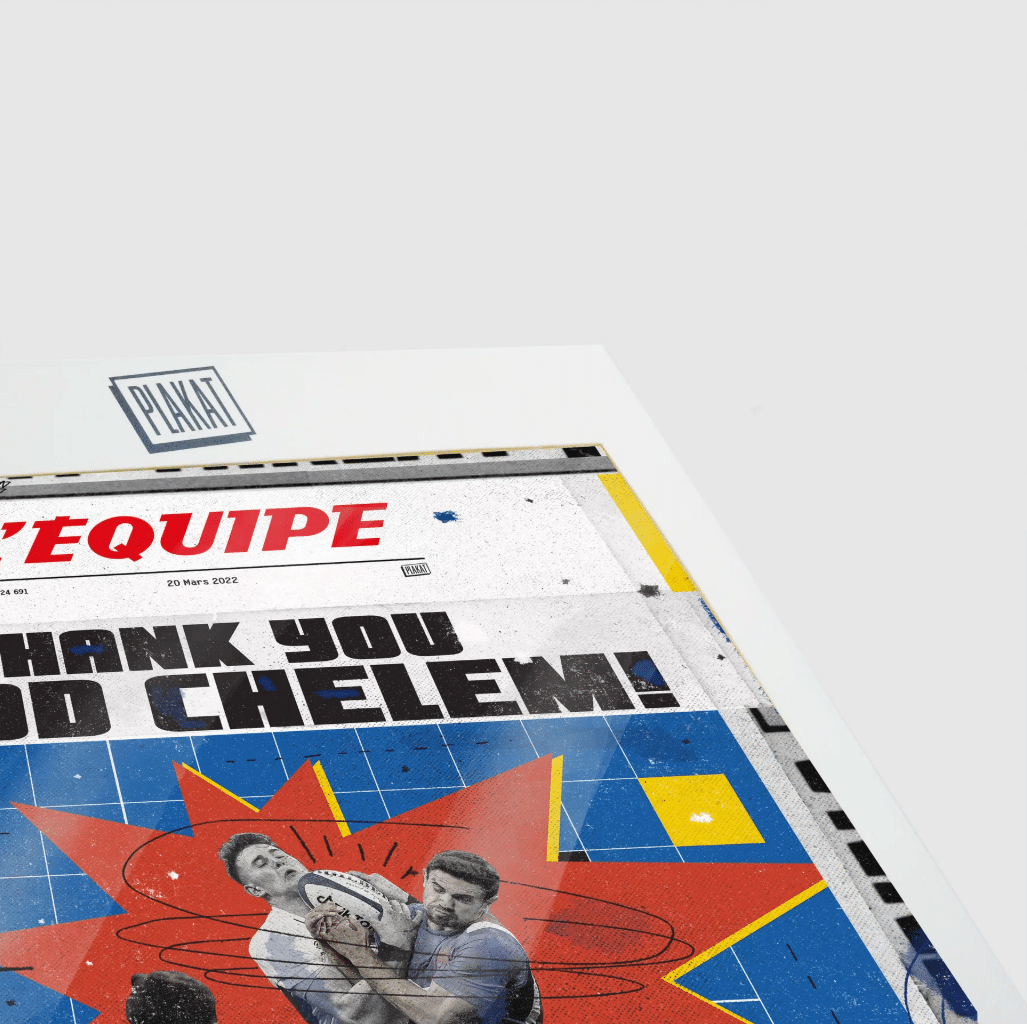 Affiche - L'équipe - Rugby 6 nations - Plakat - zoom