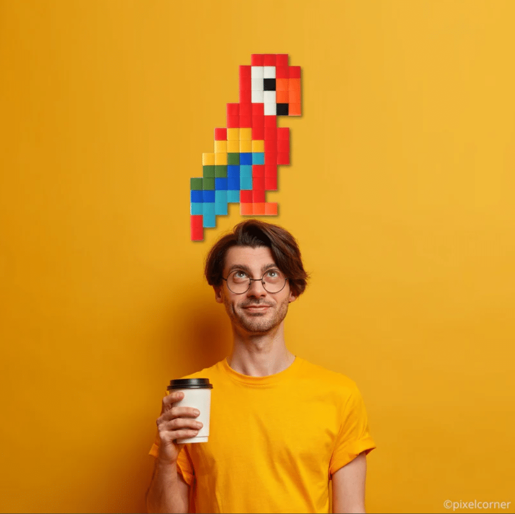 Kit DIY pixel art - Papagayo - Pixel Corner - ambiance
