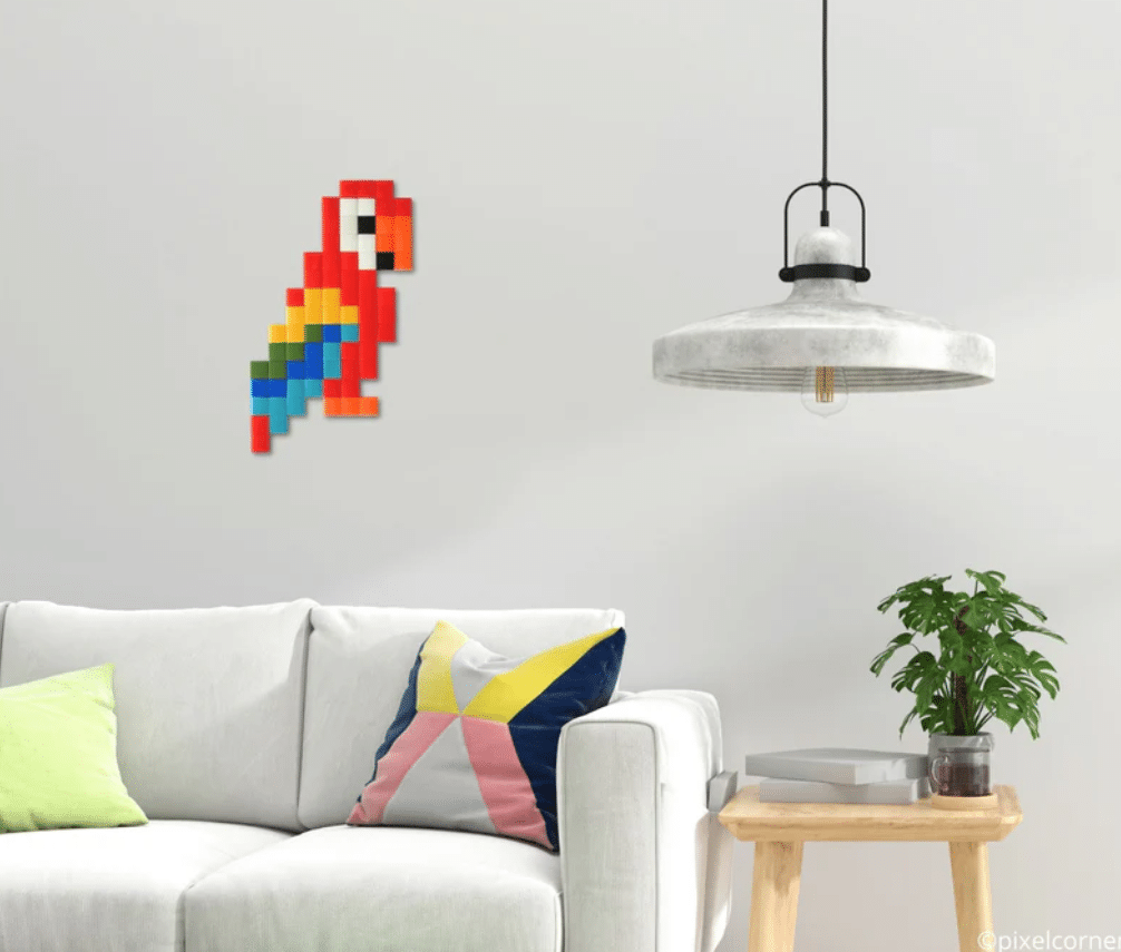 Kit DIY pixel art - Papagayo - Pixel Corner - ambiance