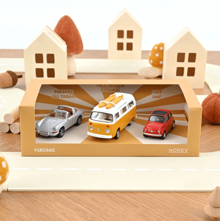 Coffret cadeau – Voitures vintage 1/43 – Norev - Vu de face