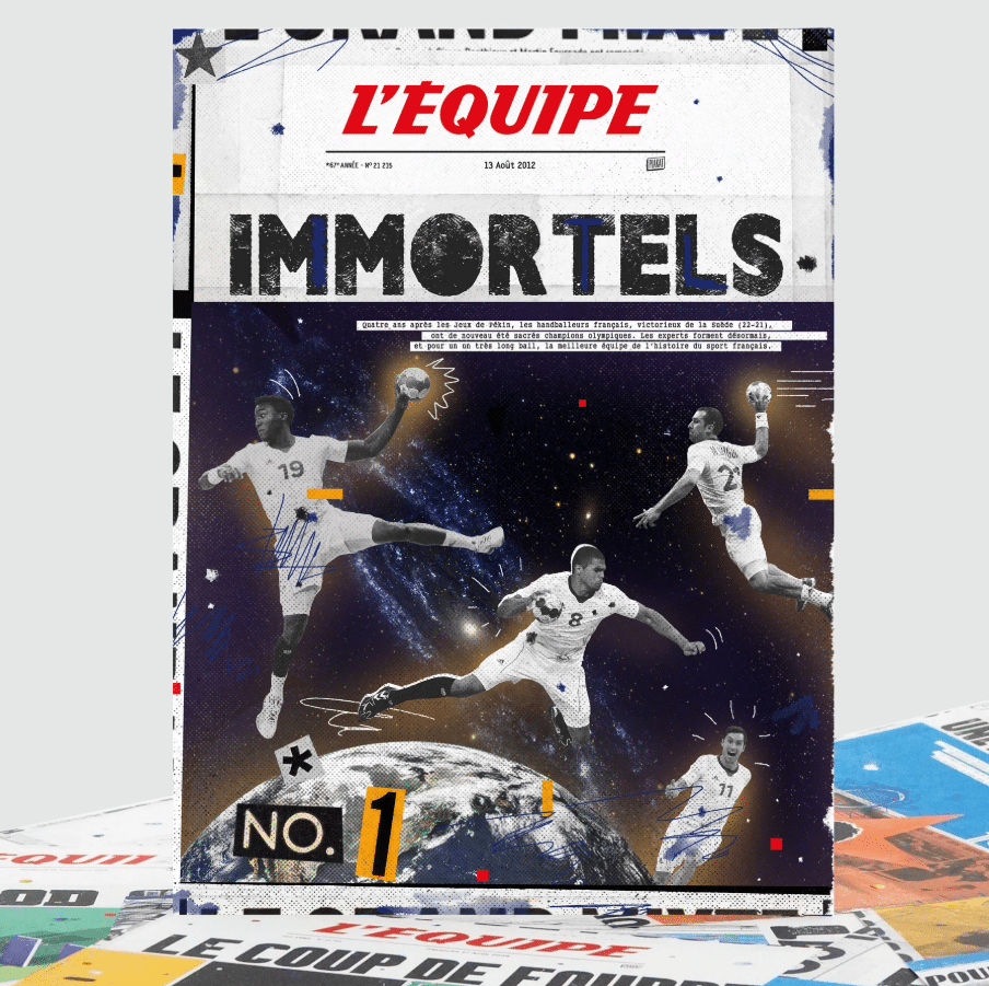 Affiche - L'équipe - Handball - Plakat - ambiance.