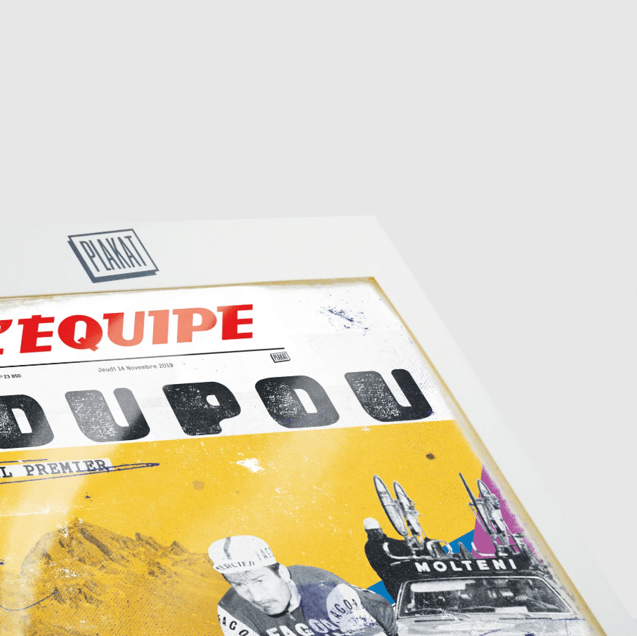 Affiche - L'équipe - Cyclisme Poulidor - Plakat - ambiance.