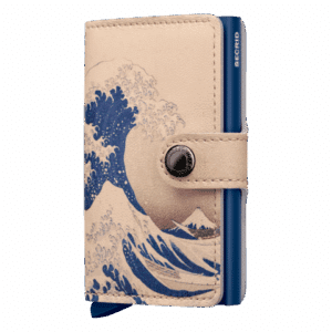 Miniwallet Art – Wave – Secrid - Vu de face sur fond blanc