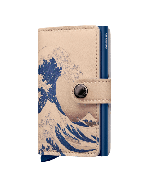 Miniwallet Art – Wave – Secrid - Vu de face sur fond blanc