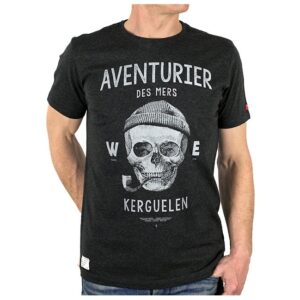 T-shirt Aventurier des Mers Anthracite - Stered : Confort et Style - Vu de face sur fond blanc