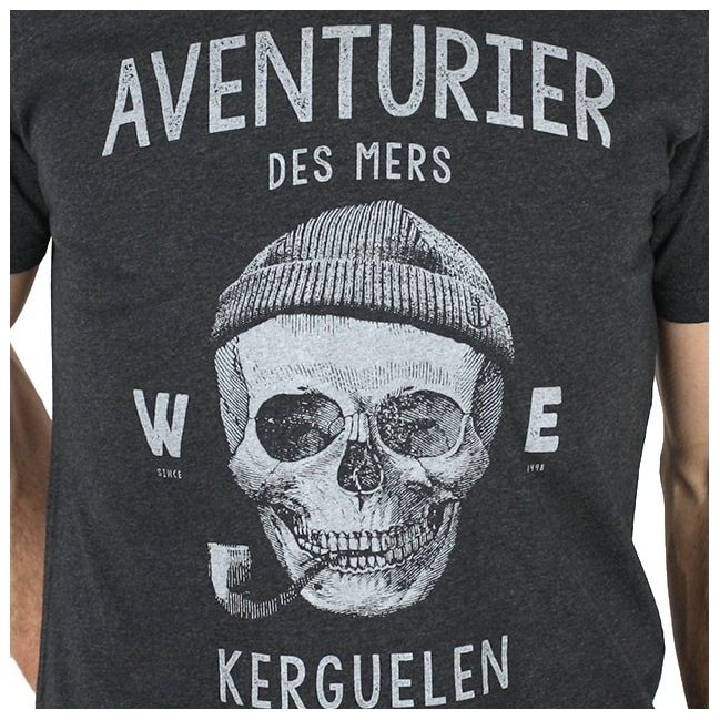 T-shirt Aventurier des Mers Anthracite - Stered : Confort et Style - Zoom