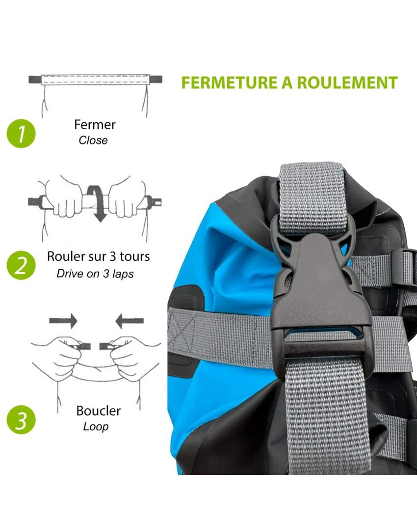 Sac à dos étanche Lagoon Pro – Wantalis - Zoom