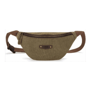 Sac Banane Bolivar – Olive - Zede - Vu de face sur fond blanc