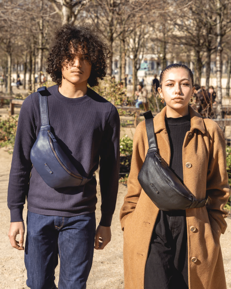 Sac Banane ORSAY – Cuir Noir – ZEDE - Porté