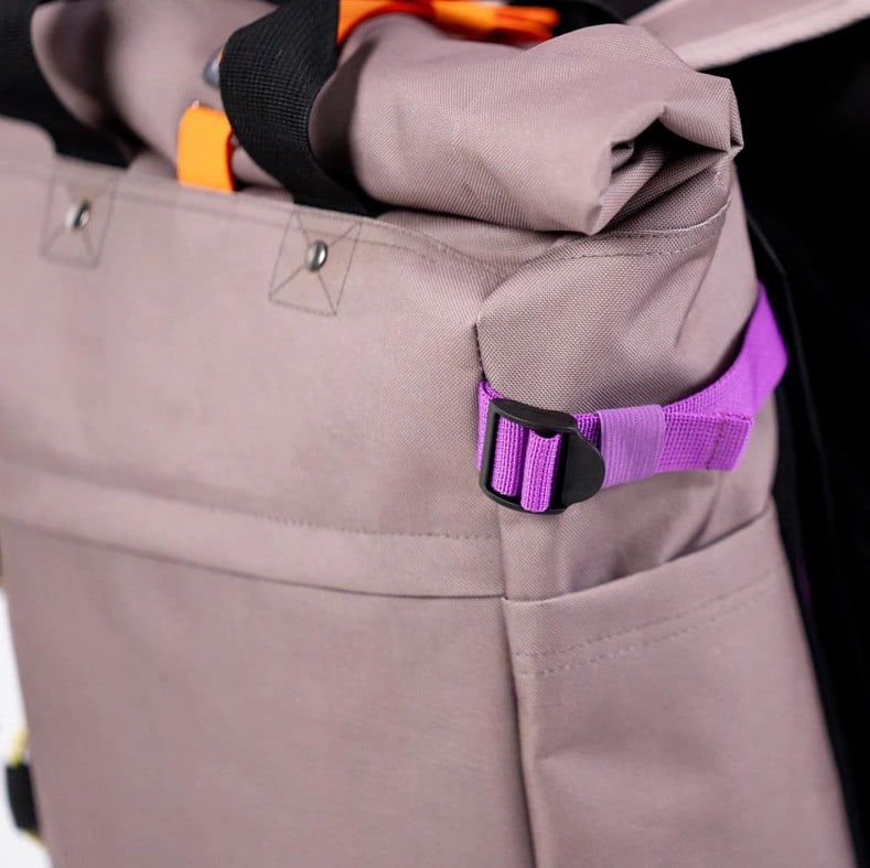 Sac à dos Roll-Top Taupe – 100 % Polyester Recyclé – Billybelt - Utilisé