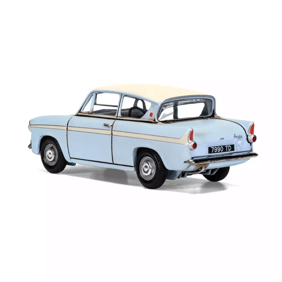 Ford Anglia Enchantée 1/43 – Harry Potter – Norev - Vue de dos sur fond blanc